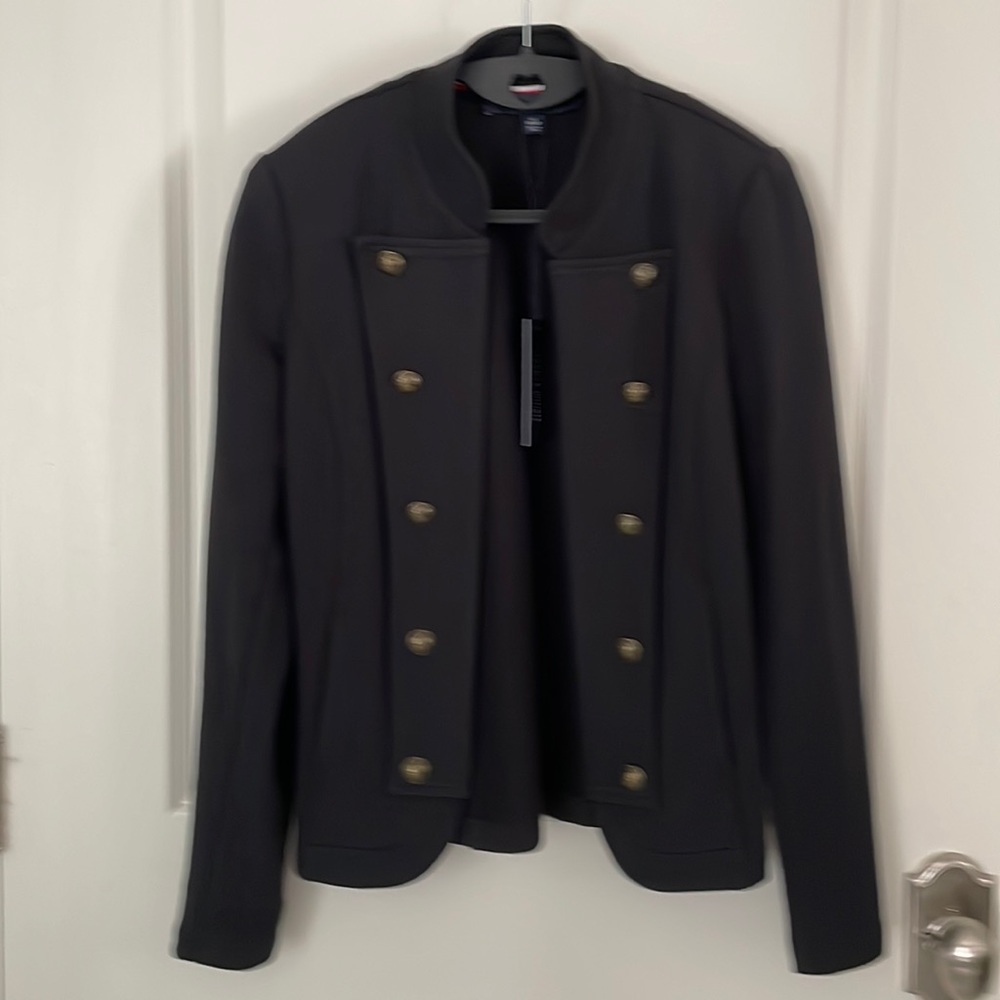 NWT: Tommy Hilfiger black Band blazer with buttons XS women’s